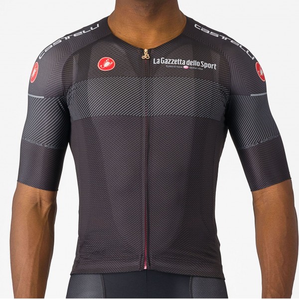 Heren Fietskleding Zwart Giro d'Italia 2024 koersshirt