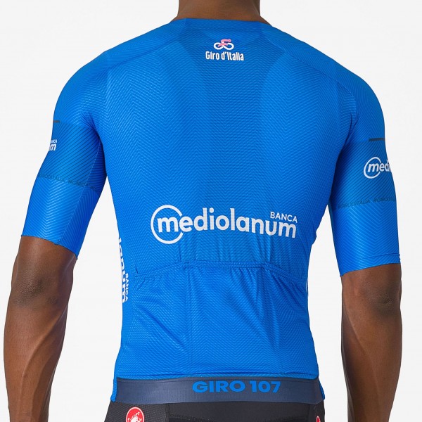 Heren Fietskleding Blauw Giro d'Italia 2024 koersshirt