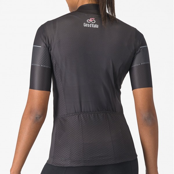 Dames Fietskleding Zwart Giro d'Italia 2024 Competizione-shirt