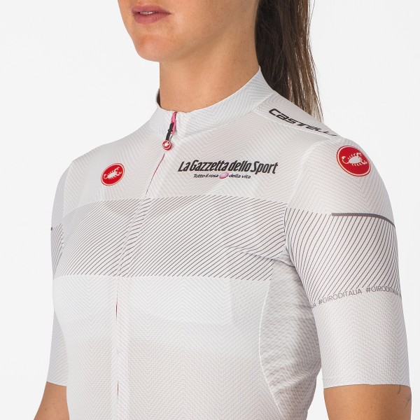 Dames Fietskleding Wit Giro d'Italia 2024 Competizione-shirt Dames Fietskleding Wit Giro d'Italia 2024 Competizione-shirt