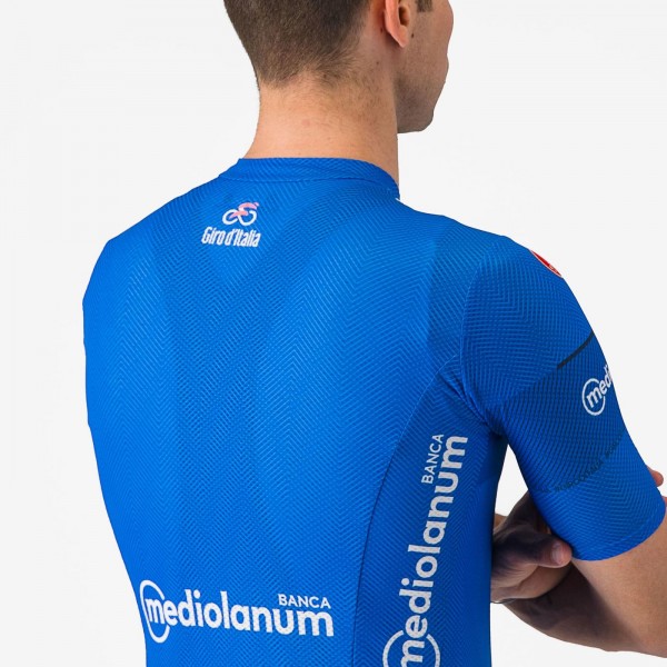 Heren Fietskleding Blauwe Trui Giro d'Italia 2024 Classificatie