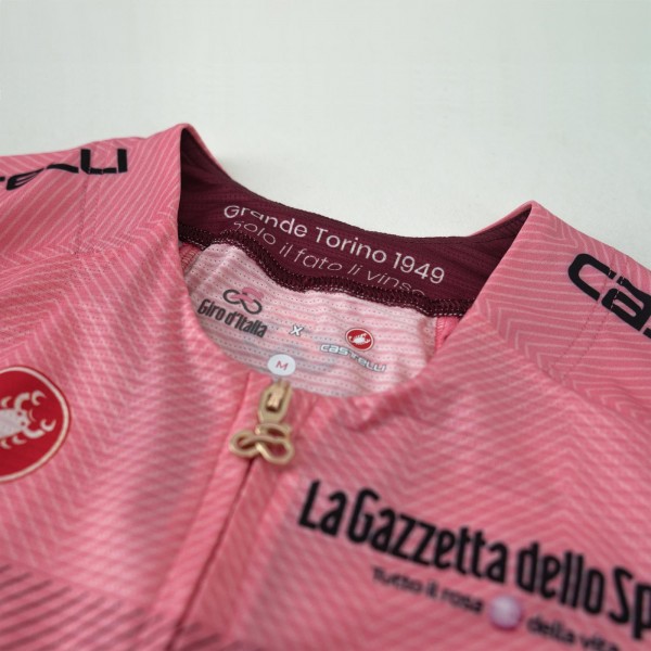 Heren Fietskleding Roze Giro d'Italia 2024 koersshirt