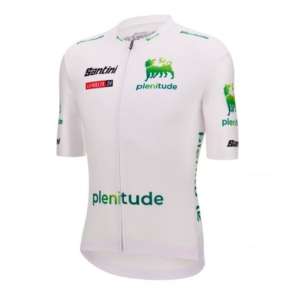 Heren Fietskleding Vuelta Espana witte trui 2024 Heren Fietskleding Vuelta Espana witte trui 2024