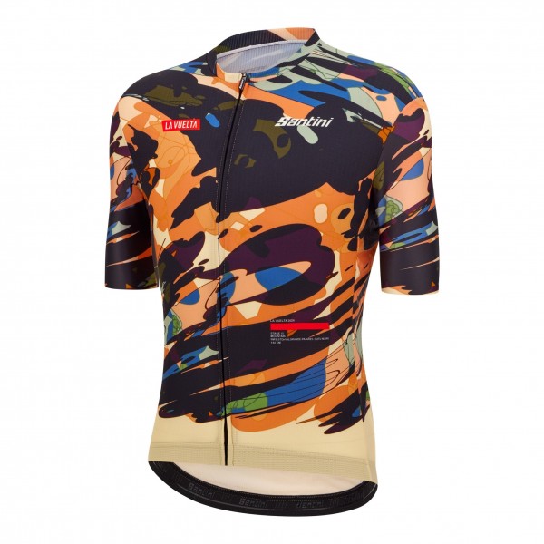 Heren Fietskleding Santini Vuelta Espana 2024 Jersey-Cuitu Negru