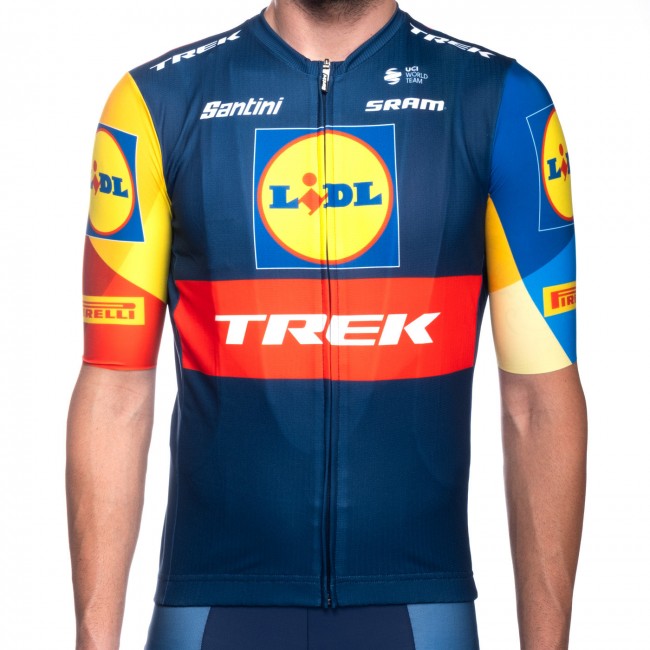 Heren Fietskleding Santini Lidl Trek 2024 shirt Heren Fietskleding Santini Lidl Trek 2024 shirt
