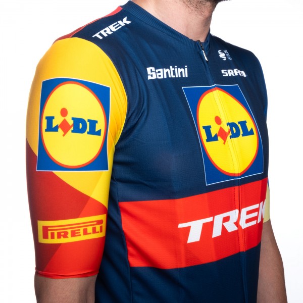 Heren Fietskleding Santini Lidl Trek 2024 shirt Heren Fietskleding Santini Lidl Trek 2024 shirt