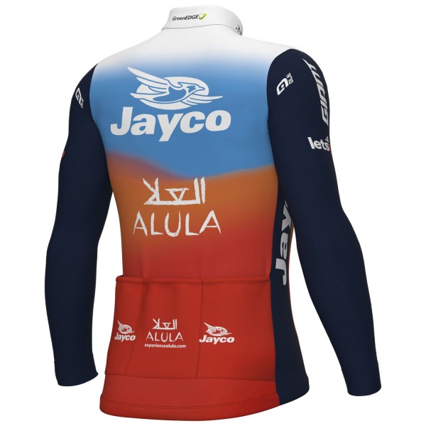 Heren Fietskleding Ale Team Jayco Alula 2024 shirt met lange mouwen