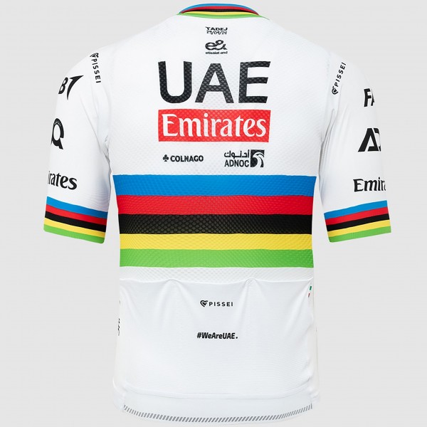Heren Fietskleding Team UAE 2024 Pissei shirt - Wereldkampioen