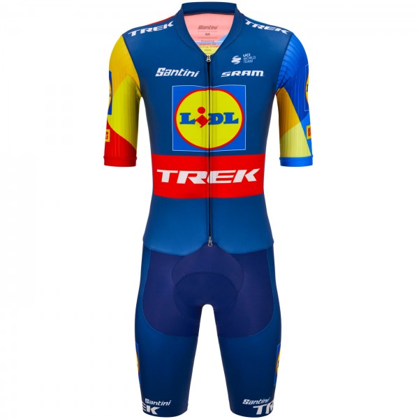 Heren Fietskleding Santini Lidl Trek 2024 Team Original Eendelig Pak