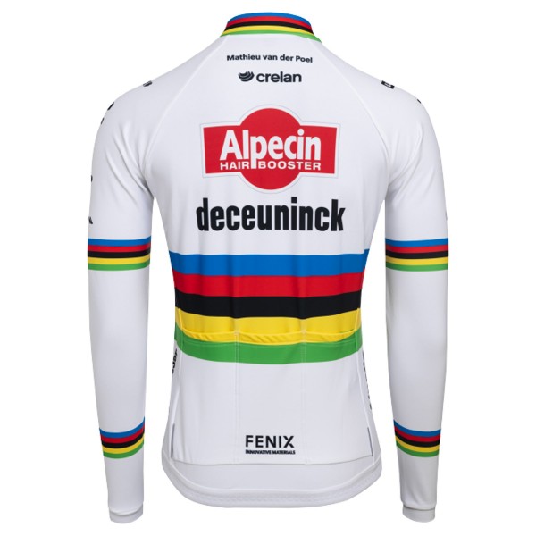 Heren Fietskleding Alpecin Deceuninck 2024 shirt met lange mouwen - WK