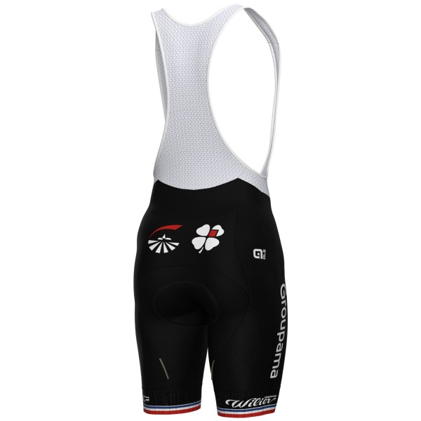 Heren Fietskleding Ale Groupama FDJ 2024 Bib Shorts - Frans Kampioen