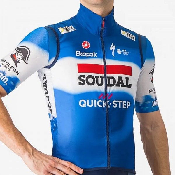Heren Fietskleding Castelli Soudal Quick-Step 2024 Pro Light Windvest