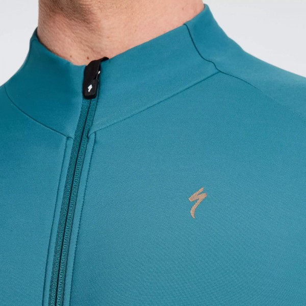 Heren Specialized SL Expert Thermal wielershirt met lange mouwen - Groen