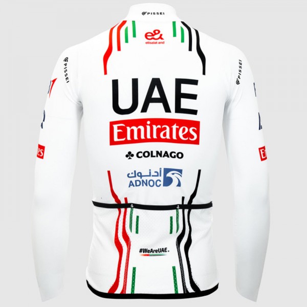 Heren Fietskleding Team UAE 2024 Primapelle shirt met lange mouwen