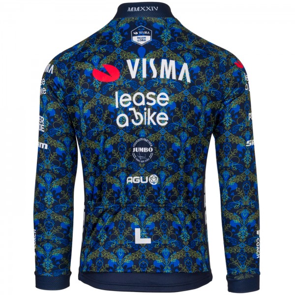 Heren Fietskleding Team Visma Lease a Bike 2024 The Renaissance Agu shirt met lange mouwen - TDF