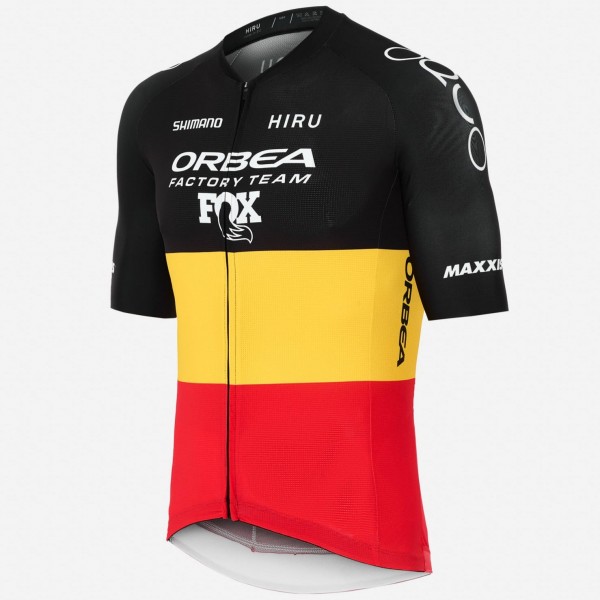 Heren Hiru Orbea Factory Team 2025 Core Jersey - Belgisch kampioen