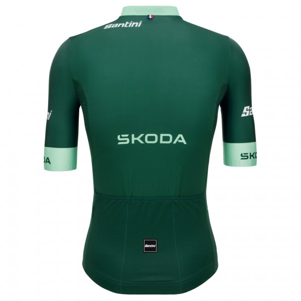 Heren Fietskleding Santini Green Tour de France 2025 officieel shirt