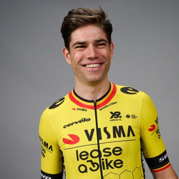 Heren Teamkleding Visma Lease a Bike 2025 Shirt - Wout Van Aert