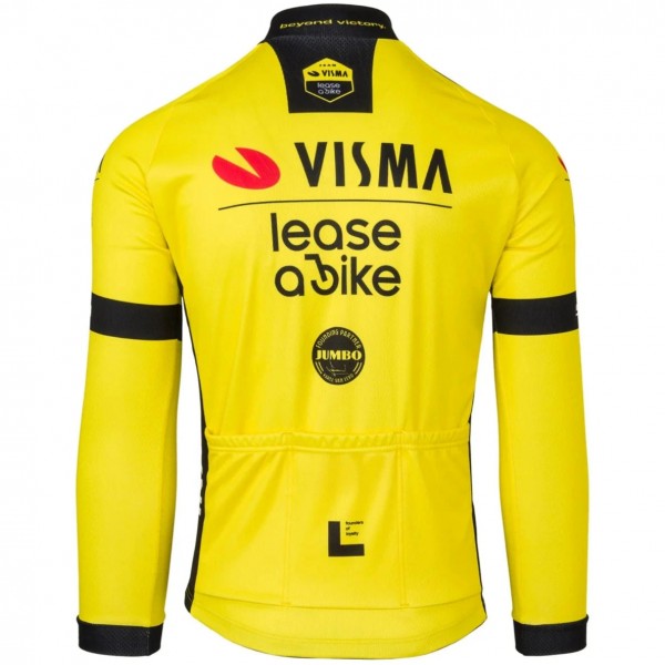 Heren Team Visma Lease a Bike 2025 shirt met lange mouwen