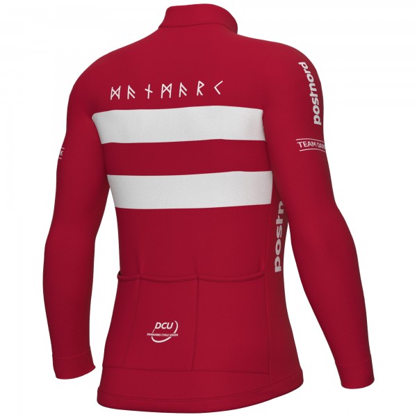 Heren Fietskleding Ale Deens nationaal elftal 2025 shirt met lange mouwen Heren Fietskleding Ale Deens nationaal elftal 2025 shirt met lange mouwen