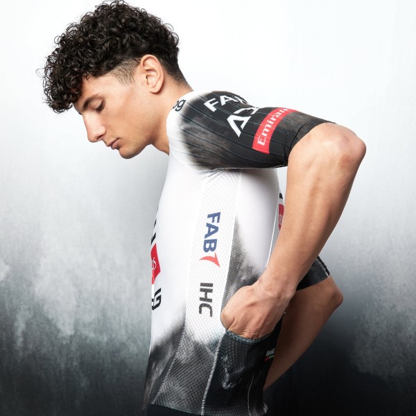 Heren UAE Team Emirates 2025 Hybrid Pissei bodysuit