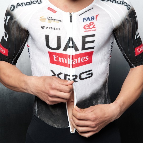 Heren UAE Team Emirates 2025 Hybrid Pissei bodysuit