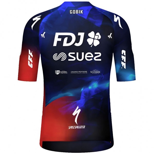 Heren Fietskleding Gobik FDJ Suez 2025 Odyssey Shirt