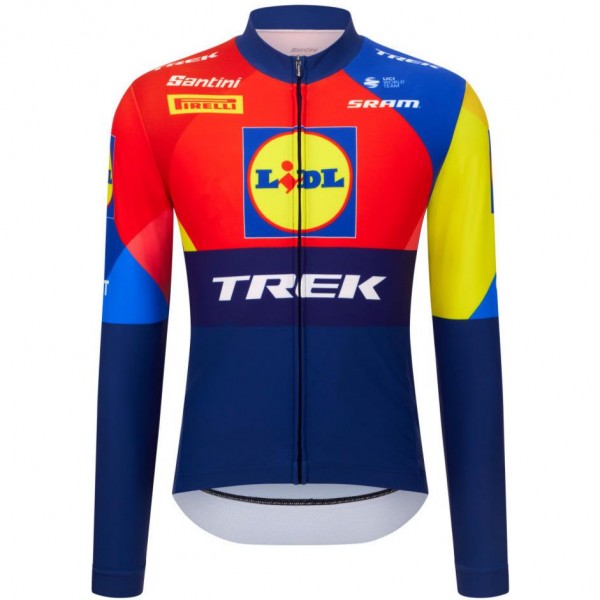 Heren Santini Lidl Trek 2025 shirt met lange mouwen Heren Santini Lidl Trek 2025 shirt met lange mouwen