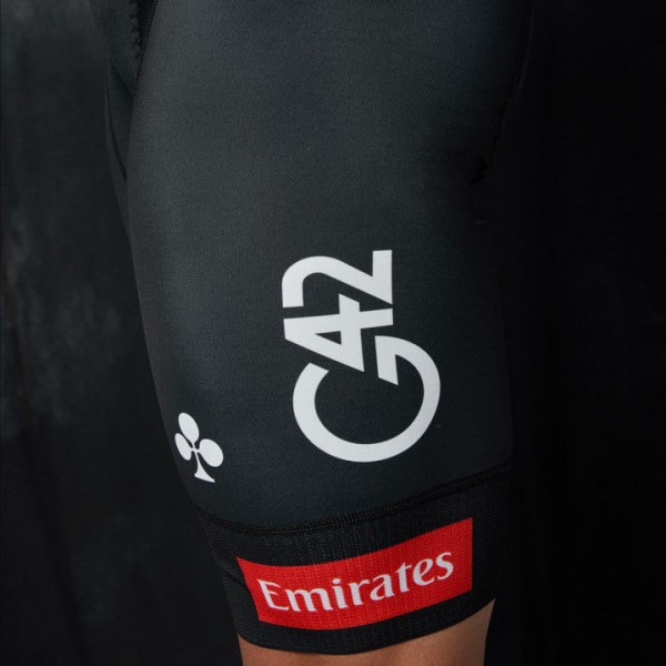 Heren Pissei UAE Team Emirates 2025 koersbroek met bretels