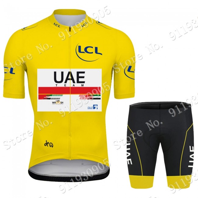 Yellow UAE Emirates Tour De France 2021 Fietskleding Fietsshirt Korte Mouw+Korte Fietsbroeken Bib 2021072940 Yellow UAE Emirates Tour De France 2021 Fietskleding Fietsshirt Korte Mouw+Korte Fietsbroeken Bib 2021072940
