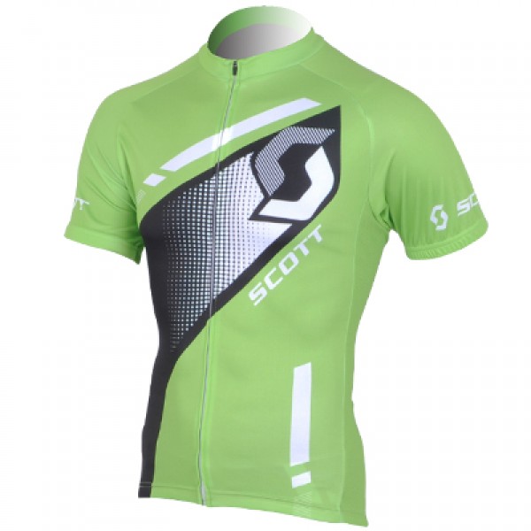 Scott Racing Fietsshirt Korte mouw groen zwart 2013 740