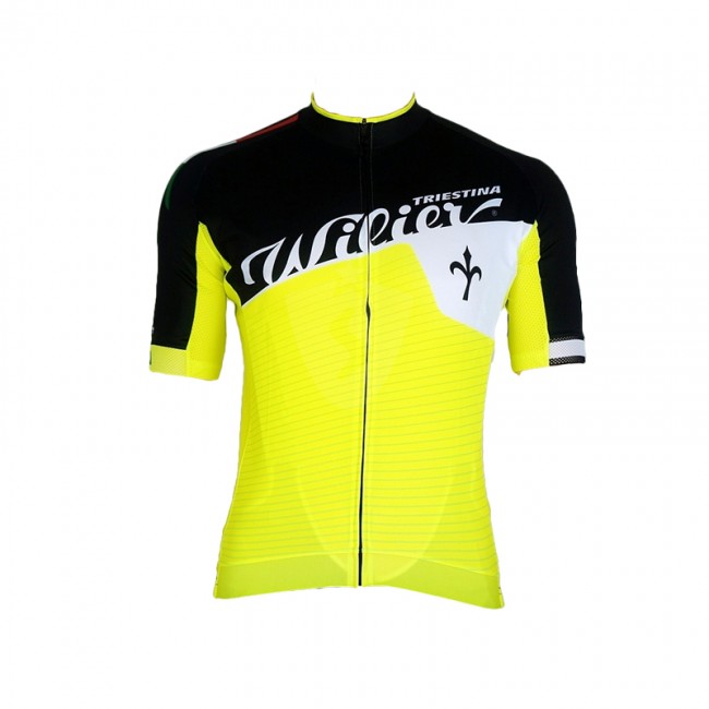 WILIER 2015 geel wit zwart Fietsshirt Korte Mouwen 2295 WILIER 2015 geel wit zwart Fietsshirt Korte Mouwen 2295