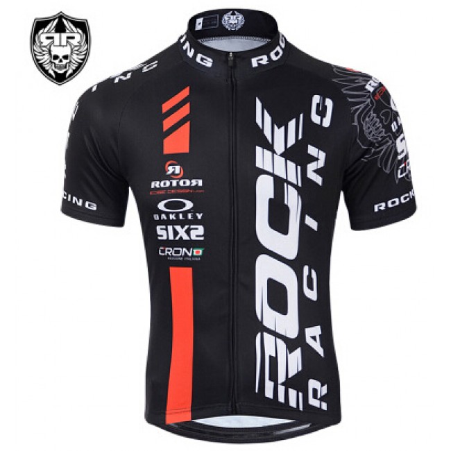 2015 Rock Racing Fietsshirt Korte Mouw rouge zwart 2235 2015 Rock Racing Fietsshirt Korte Mouw rouge zwart 2235