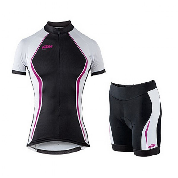 2015 KTM Dames pourpre Fietskleding Fisshirt Korte+Korte Fietsbroeken 3563