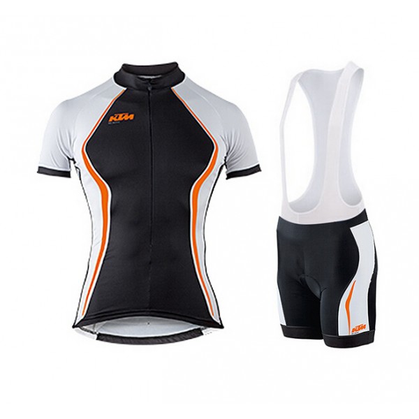2015 KTM Dames orange Fietskleding Fietsshirt Korte+Korte Fietsbroeken Bib 3567