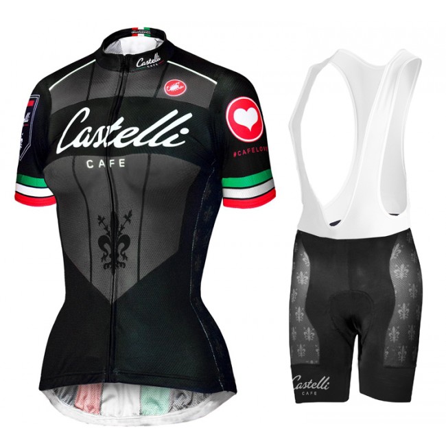 2015 Dames Castelli Fietskleding Fietsshirt Korte+Korte fietsbroeken Bib 3597 2015 Dames Castelli Fietskleding Fietsshirt Korte+Korte fietsbroeken Bib 3597