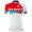 2015 Scott rood-wit Dames Fietsshirt Korte Mouwen 3527