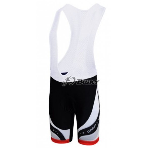 Craft Pro Team Korte fietsbroeken Bib met zeem zwart wit 110