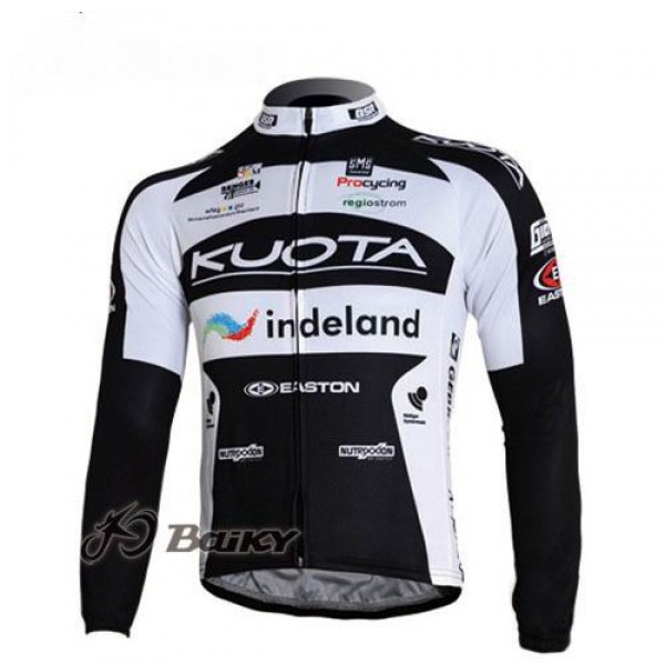 Kuota Indeland Pro Team Fietsshirt lange mouw zwart wit 4478
