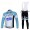 Omega Pharma Quick Step Fietspakken Fietsshirt lange+lange fietsbroeken Bib zeem blauw wit 4434