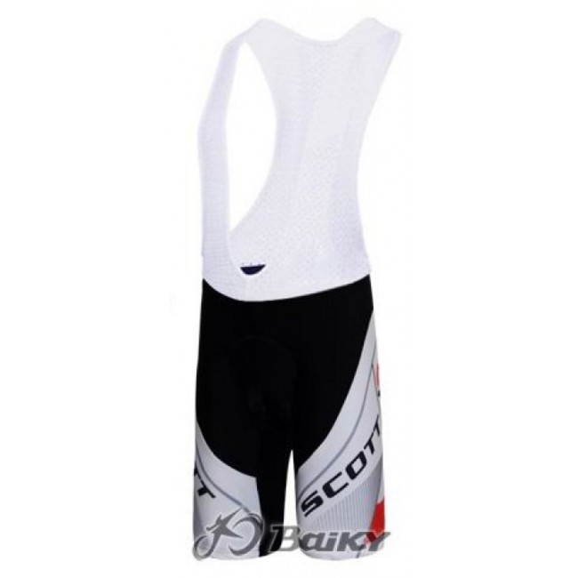 Scott Racing Team Korte fietsbroeken Bib met zeem wit rood 4590 Scott Racing Team Korte fietsbroeken Bib met zeem wit rood 4590