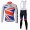 Team Sky Great Britain Verenigd Koninkrijk Fietskleding Fietsshirt Lange Mouwen+lange fietsbroeken Bib zeem 764