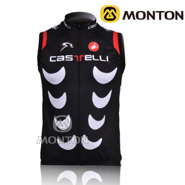 2010 CASTELLI zwart Fietsshirt Zonder Mouwen 3970
