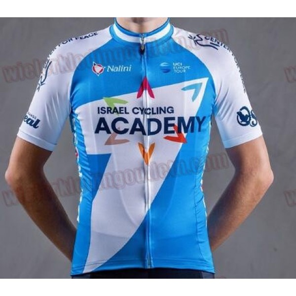 ISRAEL CYCLING ACADEMY blauw Fietsshirt Korte Mouw 33nl10026