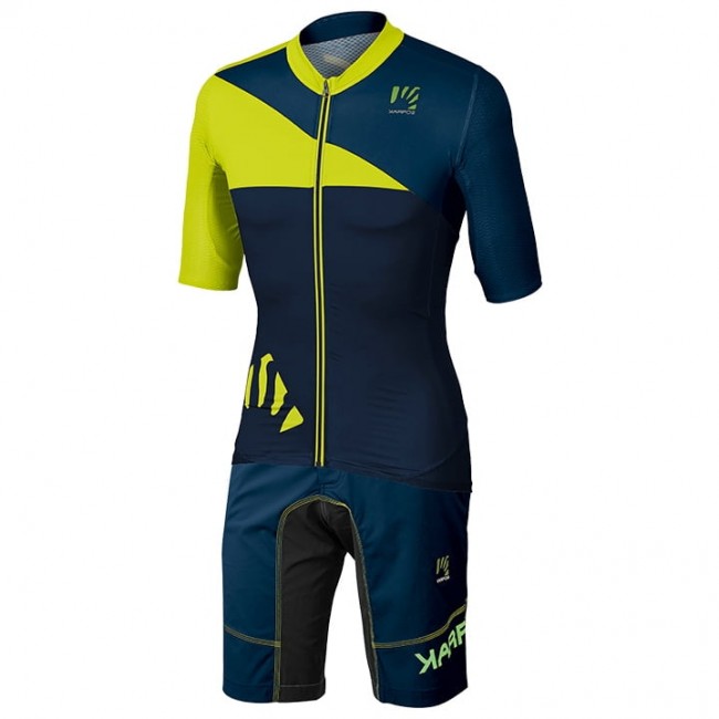 2020 KARPOS Jump Fietskleding Fietsshirt Korte Mouw+Bikeshorts Geel Blauw 5M2S6 5M2S6 2020 KARPOS Jump Fietskleding Fietsshirt Korte Mouw+Bikeshorts Geel Blauw 5M2S6 5M2S6
