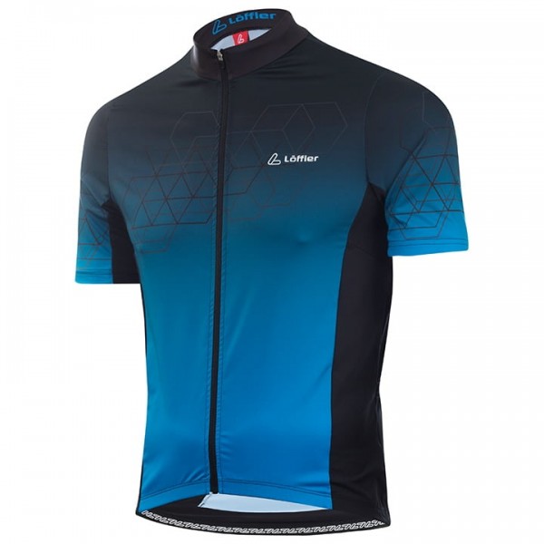 2020 LOFFLER Evo Fietsshirt Korte Mouw Blauw Zwart NI0VO NI0VO