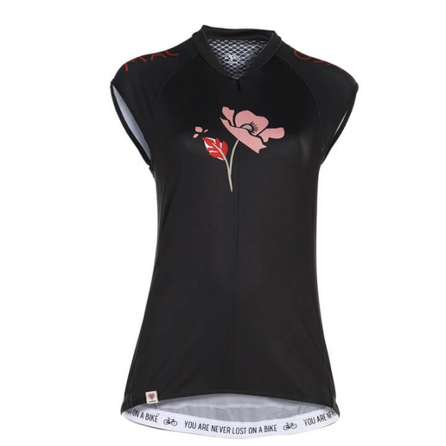 2020 Dames MALOJA ErvaM Fietsshirt Korte Mouw Zwart MY7Q7 MY7Q7