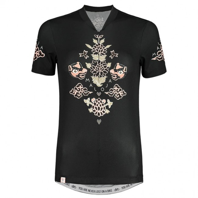 Dames MALOJA CurunaM Fietsshirt Korte Mouw Zwart Y98YQ Y98YQ