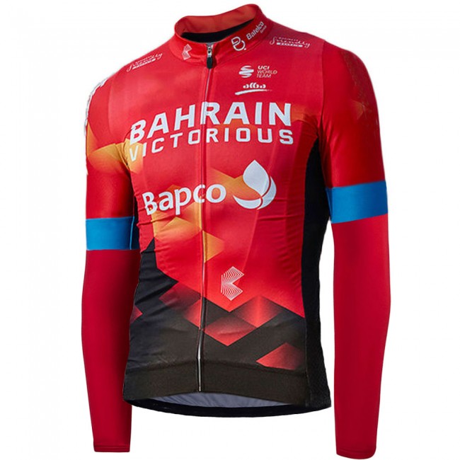 2021 Bahrain Victorious Pro Team Fietsshirt Lange Mouw 743 2021 Bahrain Victorious Pro Team Fietsshirt Lange Mouw 743