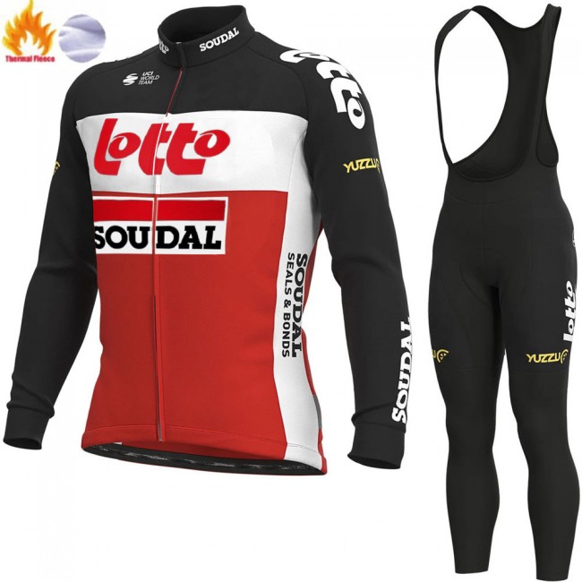 2021 Winter Fleece Lotto Soudal Pro Team Fietskleding Fietsshirt Lange Mouw+Lange Fietsbroek Bib 899 2021 Winter Fleece Lotto Soudal Pro Team Fietskleding Fietsshirt Lange Mouw+Lange Fietsbroek Bib 899
